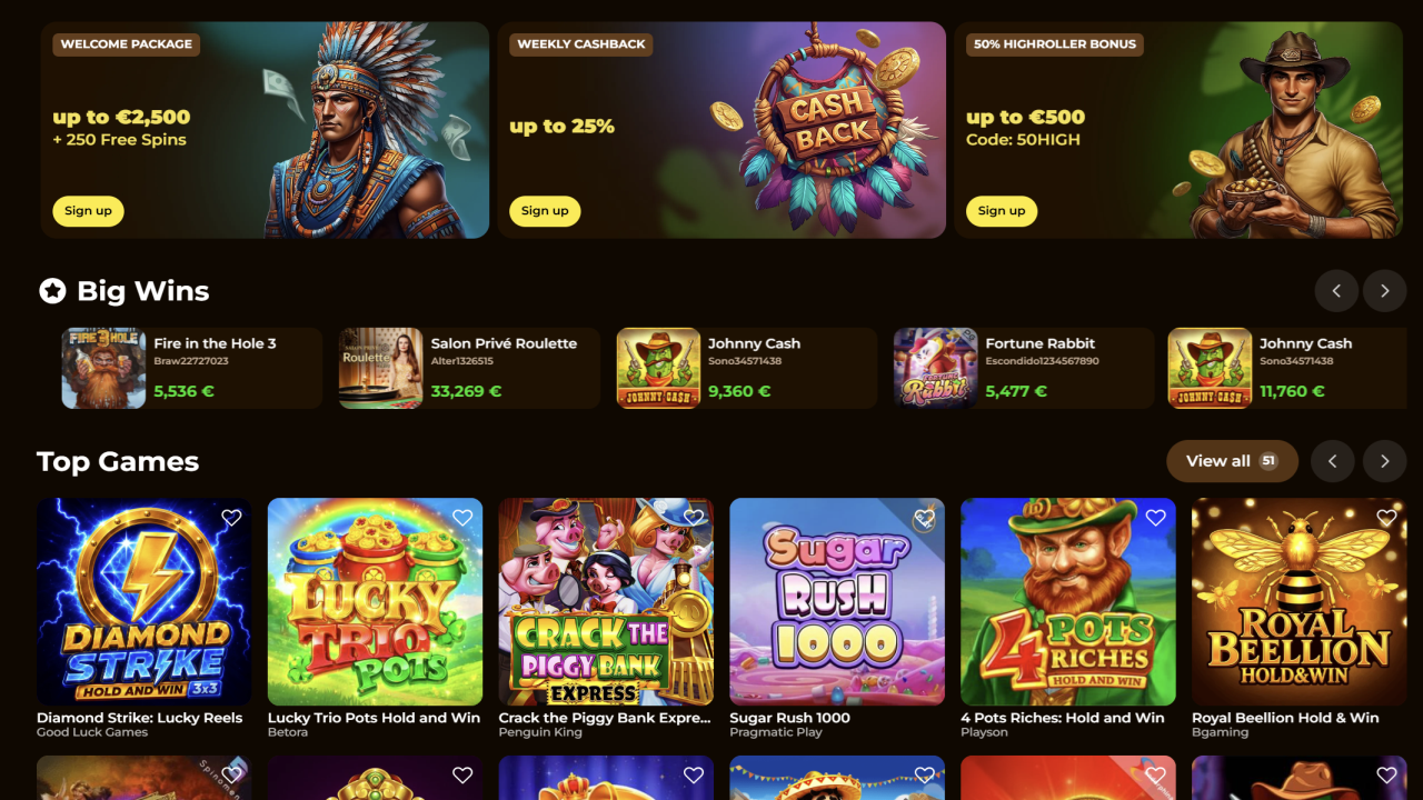 Rolldorado Casino games